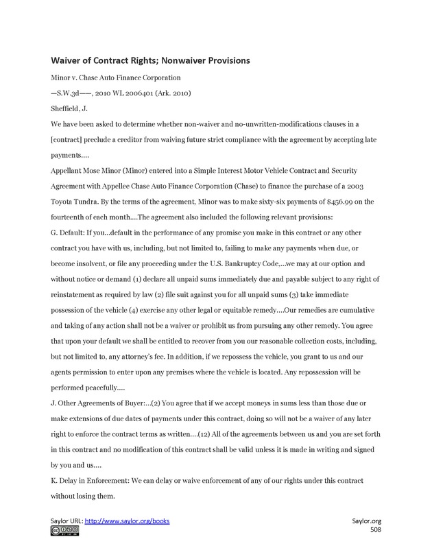 Business Law and the Legal Environment - Page 508